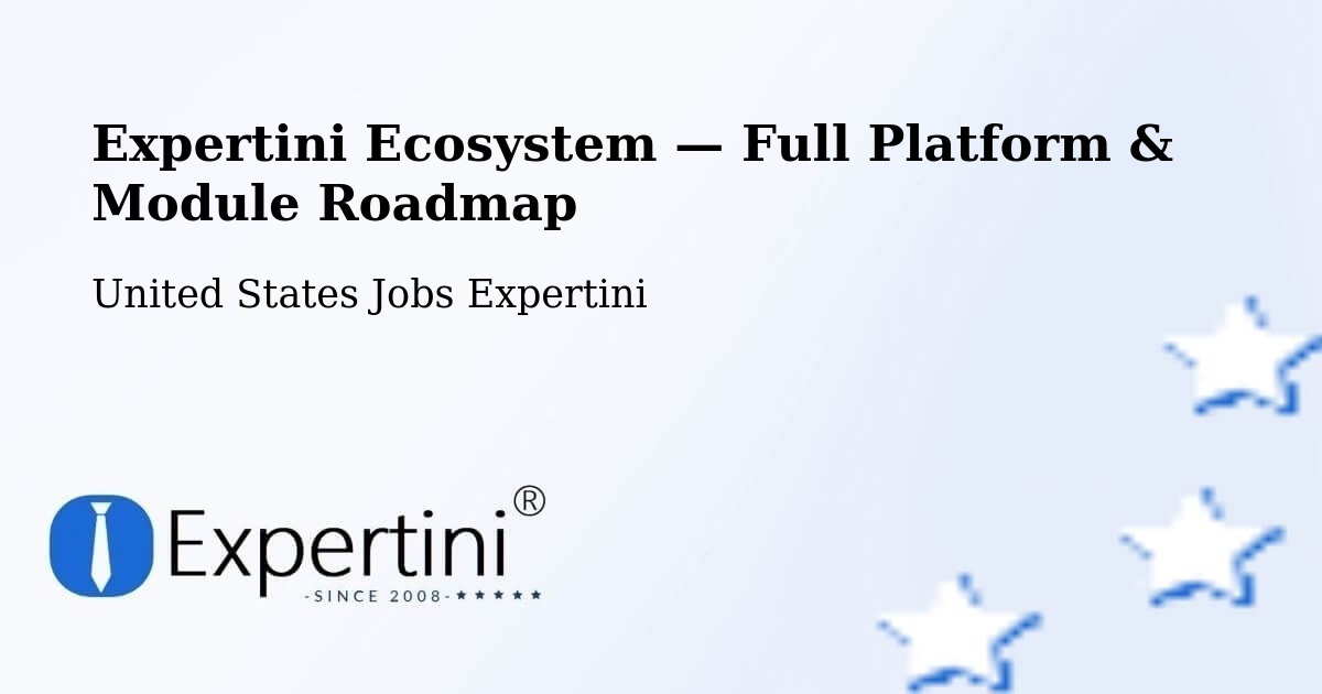 Expertini Ecosystem — Full Platform & Module Roadmap – Suncook